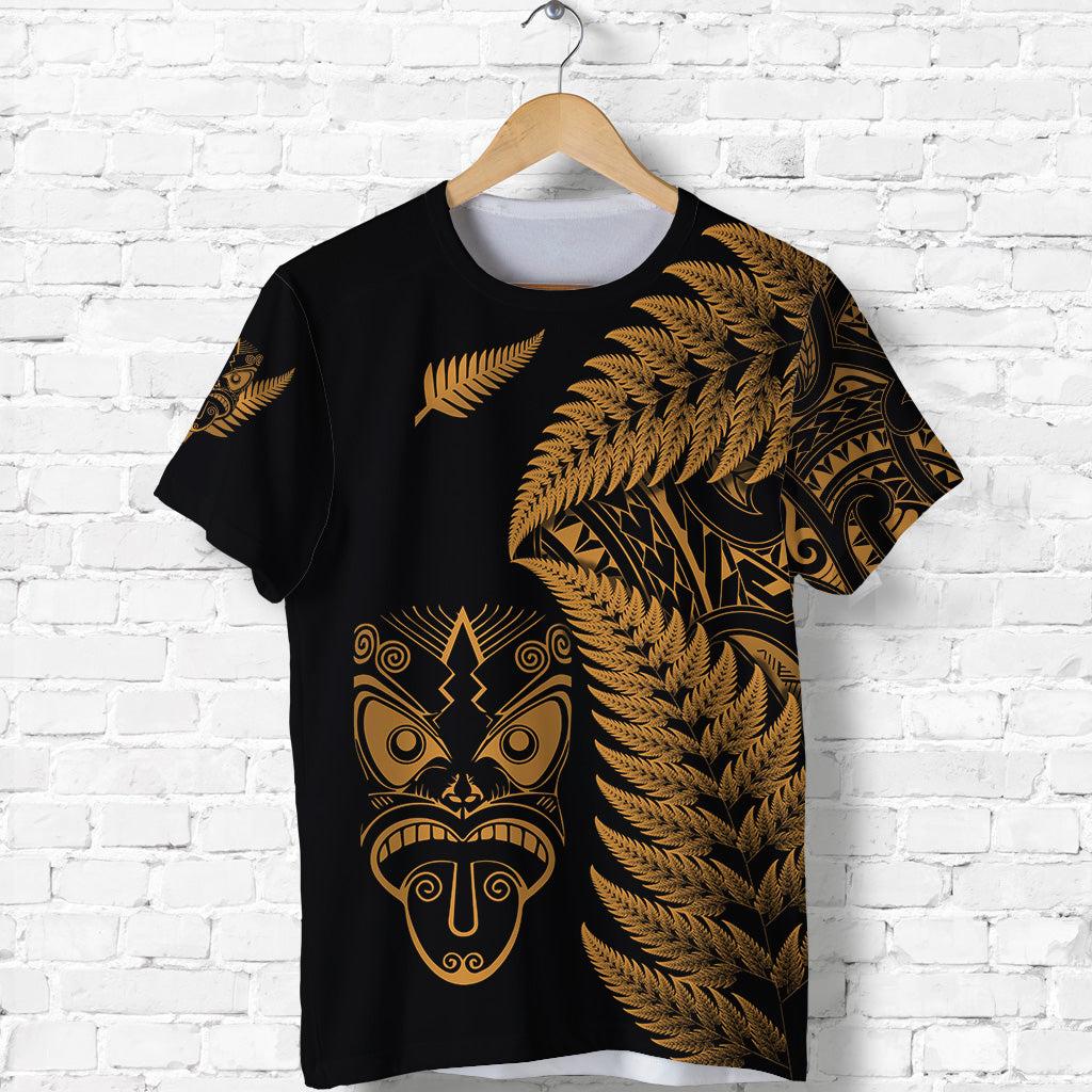 custom-personalised-new-zealand-haka-rugby-maori-t-shirt-silver-fern-vibes-gold