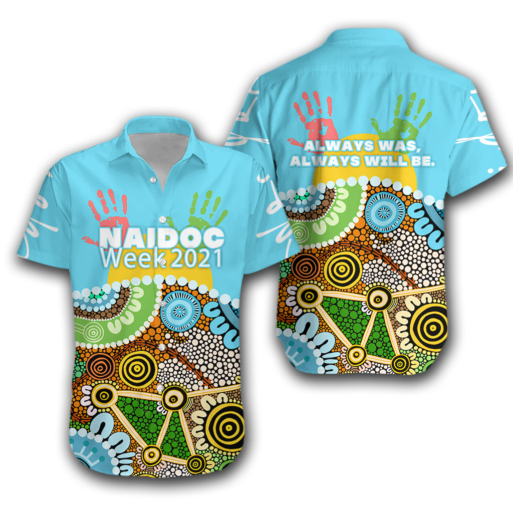 NAIDOC Week 2021 Hawaiian Shirt Aboriginal Art LT16 - Vibe Hoodie