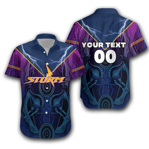 (Custom Personalised) Storm Rugby Hawaiian Shirt Aboriginal Sport Style LT16 - Vibe Hoodie