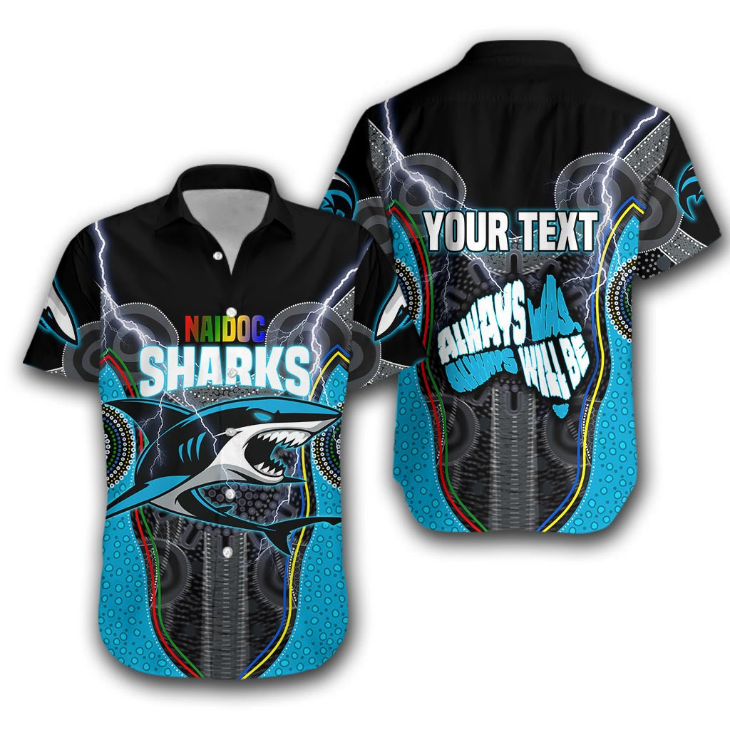 (Custom Personalised) Cronulla-Sutherland Sharks Hawaiian Shirt NAIDOC Week Special Style LT16 - Vibe Hoodie