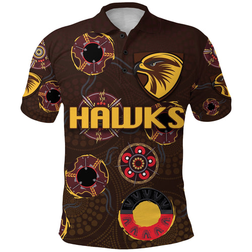 combo-polo-shirt-and-men-short-hawthorn-hawks-indigenous-brown