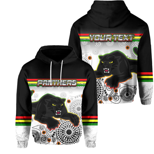 custom-personalised-panthers-hoodie-aboriginal-patterns-white