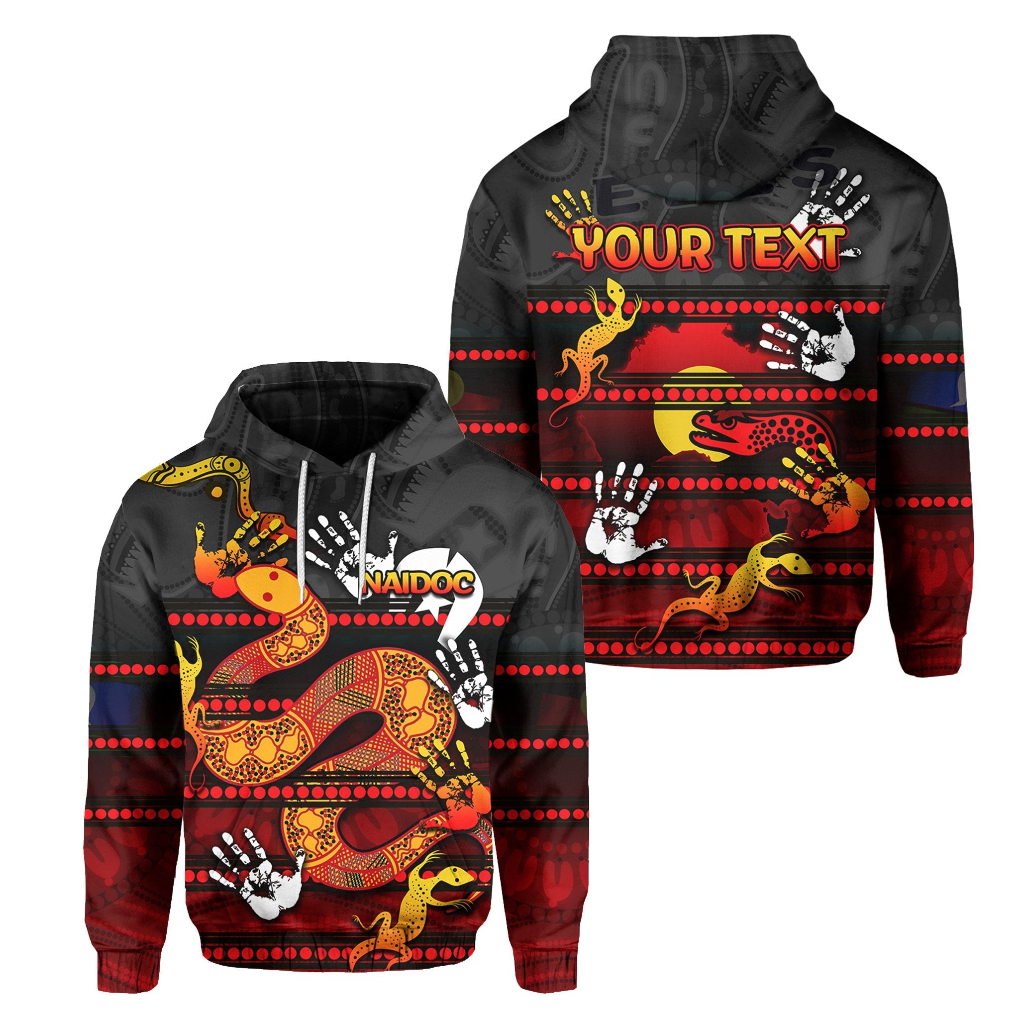 custom-personalised-naidoc-parramatta-eels-hoodie-aboriginal-patterns-style-black