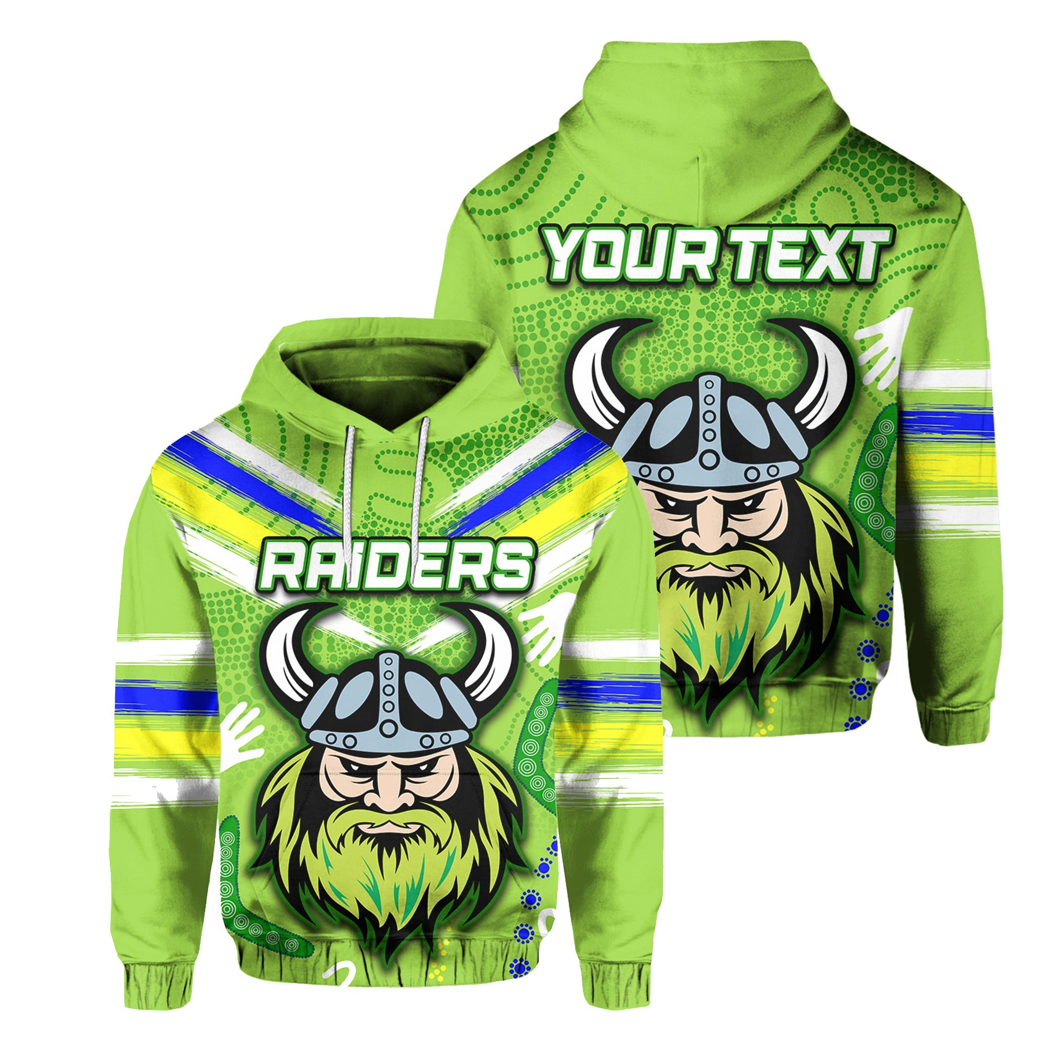 custom-personalised-raiders-hoodie-aboriginal-simple