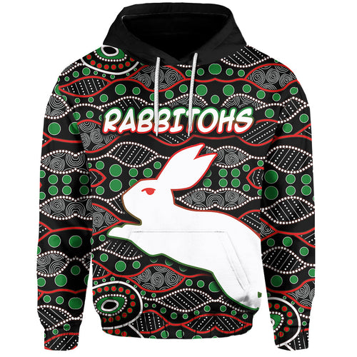 custom-personalised-south-sydney-rabbitohs-hoodie-aboriginal-patterns