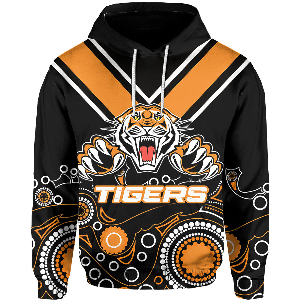 custom-personalised-wests-tigers-hoodie-aboriginal-symbol