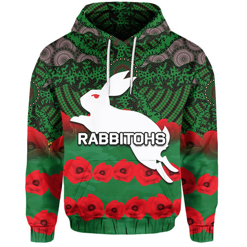 rabbitohs-hoodie-aboriginal-with-poppy-flower-anzac-day