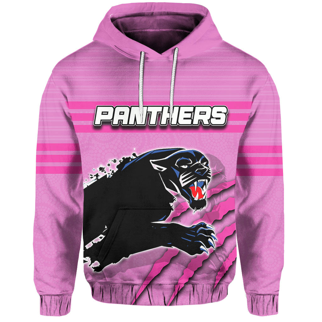 panthers-hoodie-aboriginal-dot-patterns-pink-style