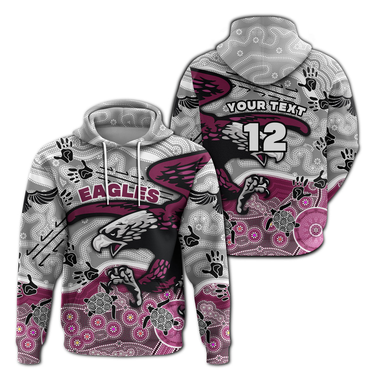 custom-personalised-sea-eagles-hoodie-aboriginal-style