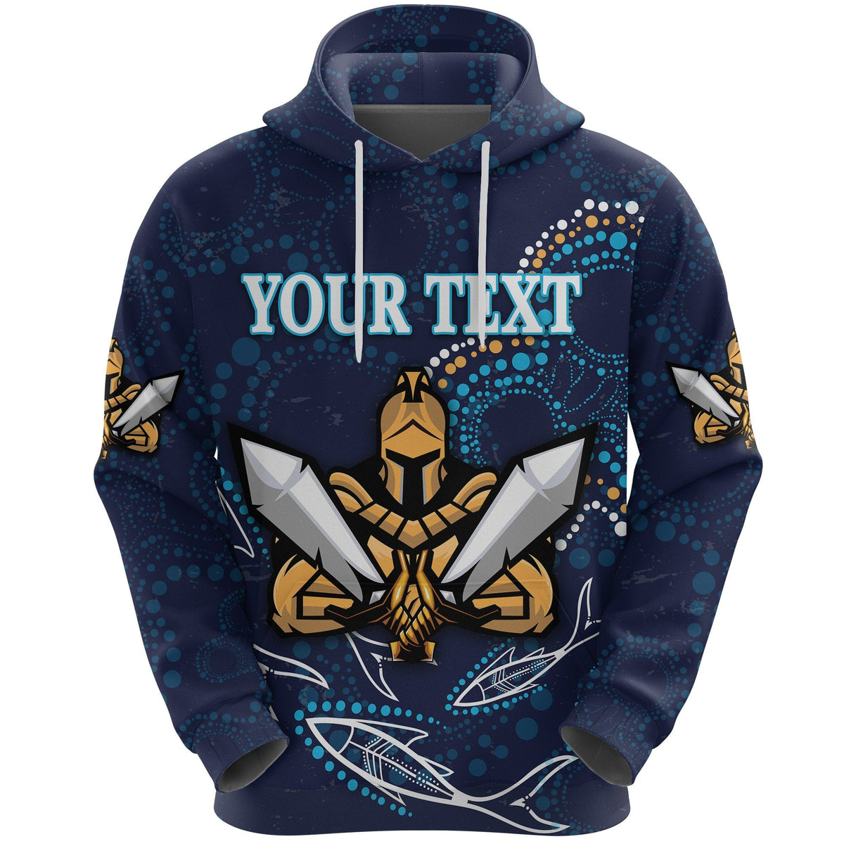 custom-personalised-gold-coast-hoodie-titans-gladiator-indigenous