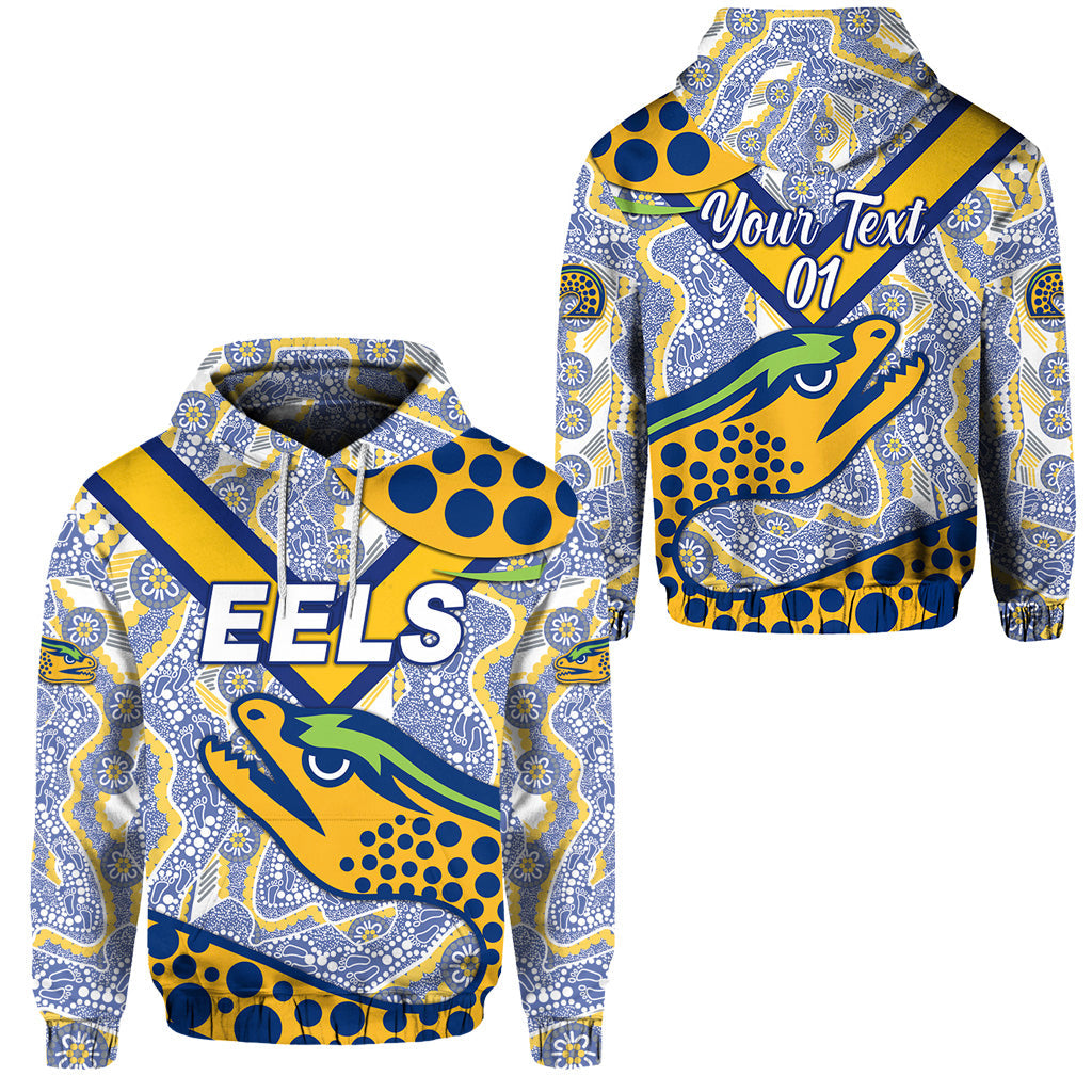 custom-personalised-parramatta-eels-hoodie-2021-indigenous-simple-style-white-custom-text-and-number
