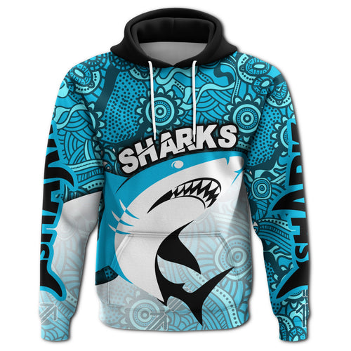custom-personalised-sharks-aboriginal-hoodie-sea-wave-style