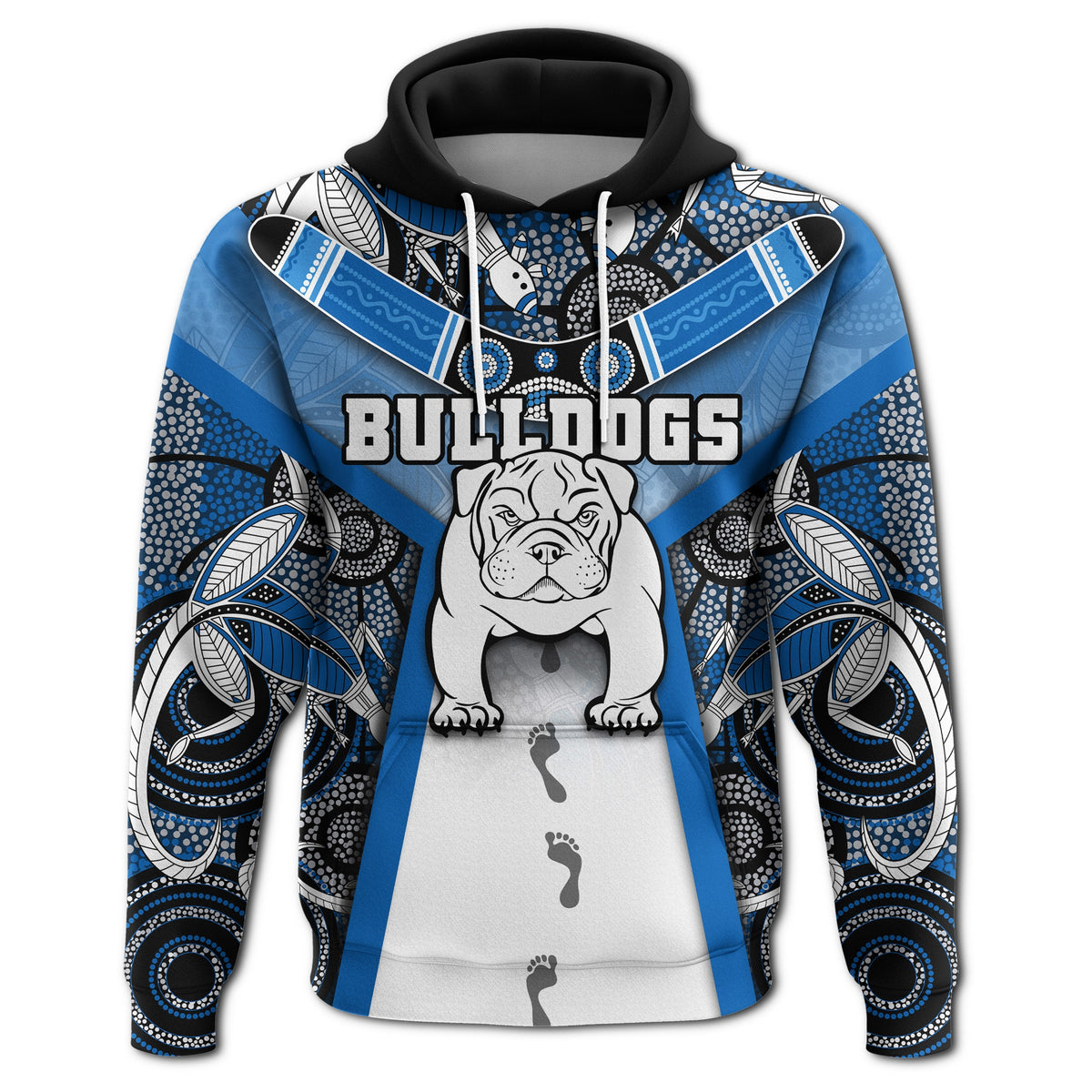 custom-personalised-australia-bulldogs-rugby-hoodie-indigenous-survival-world