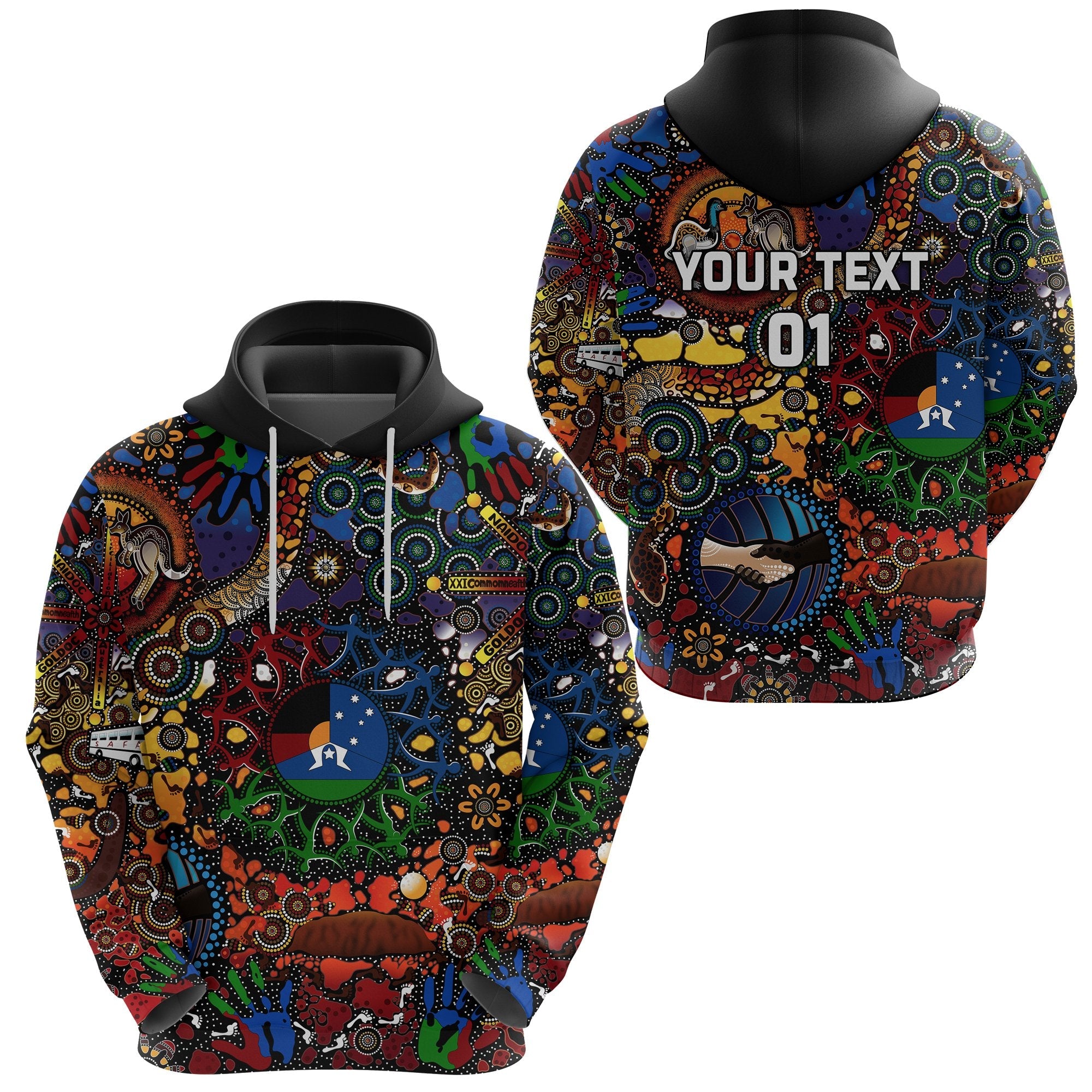 custom-personalised-australia-naidoc-week-2021-hoodie-indigenous-be-proud-custom-text-and-number