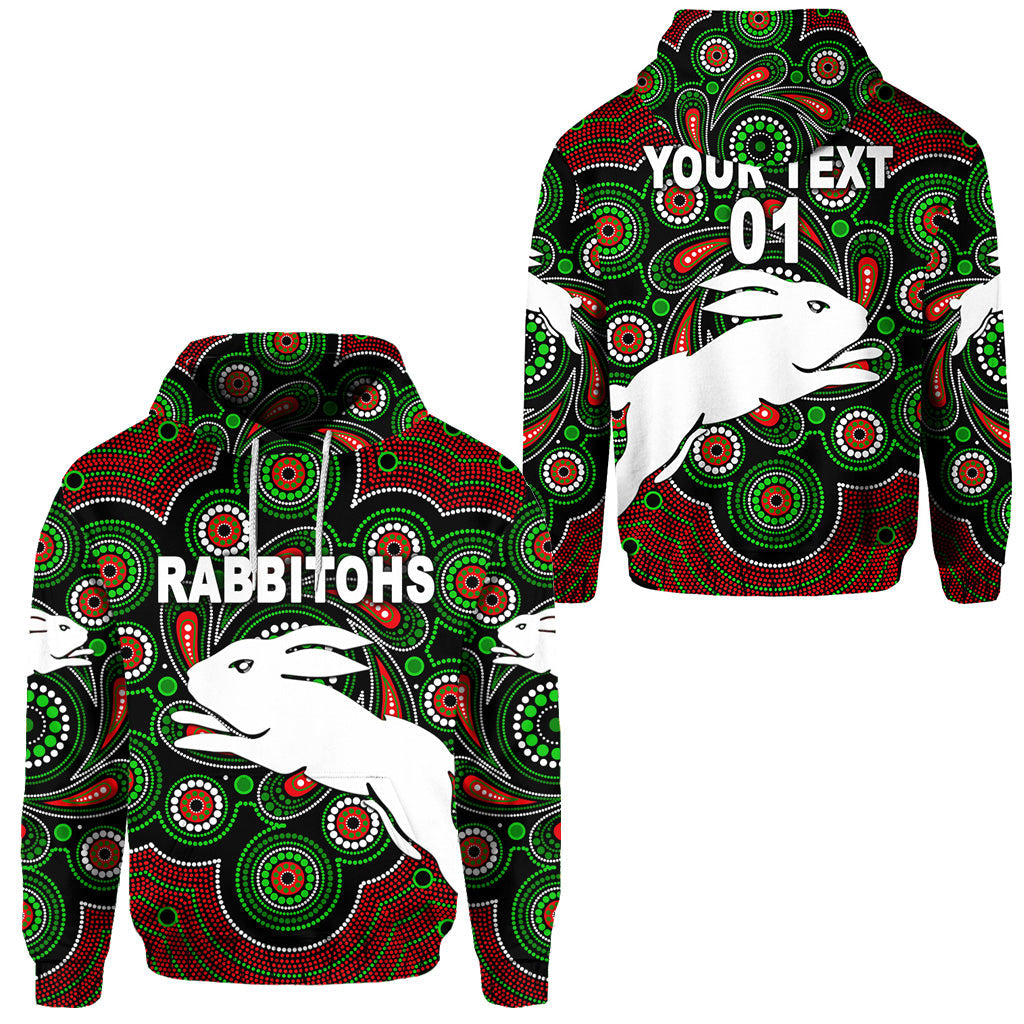custom-personalised-south-sydney-rabbitohs-hoodie-2021-indigenous-vibes-black-custom-text-and-number