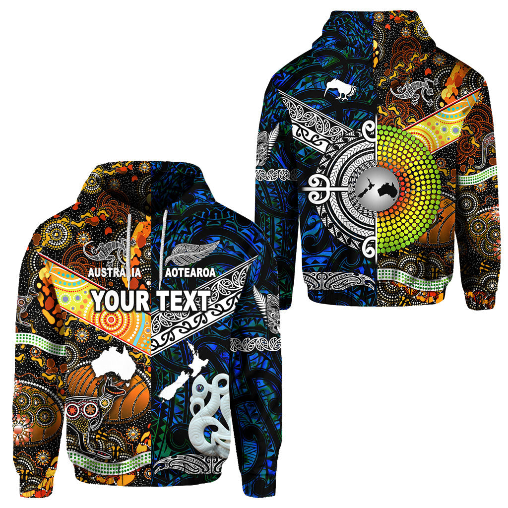 custom-personalised-new-zealand-maori-aotearoa-and-australia-aboriginal-hoodie-together-blue