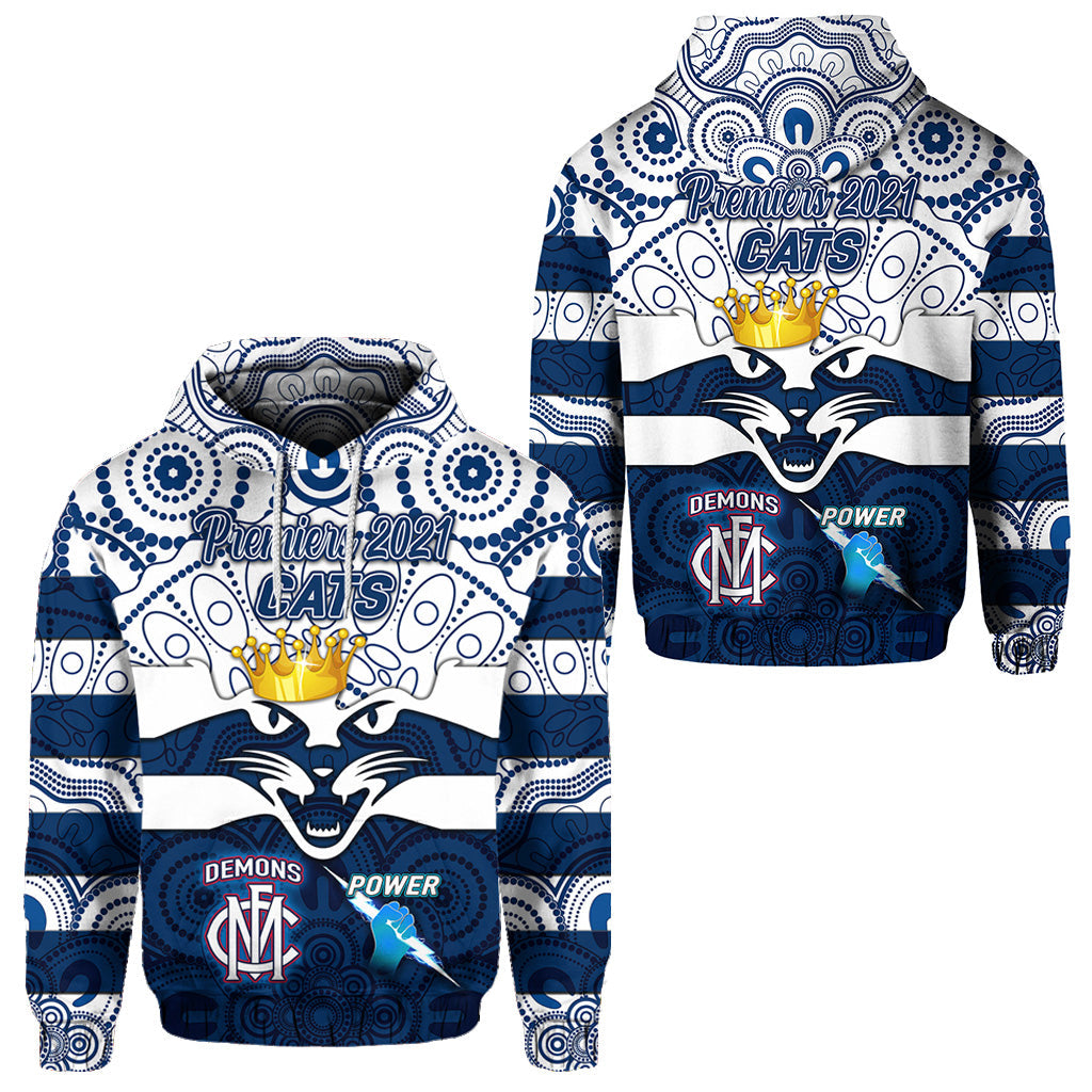 geelong-cats-indigenous-hoodie-football-2021-premiers-the-king