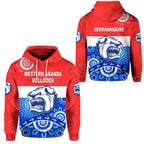 Western Aranda Bulldogs Hoodie Hermannsburg Indigenous Version LT8