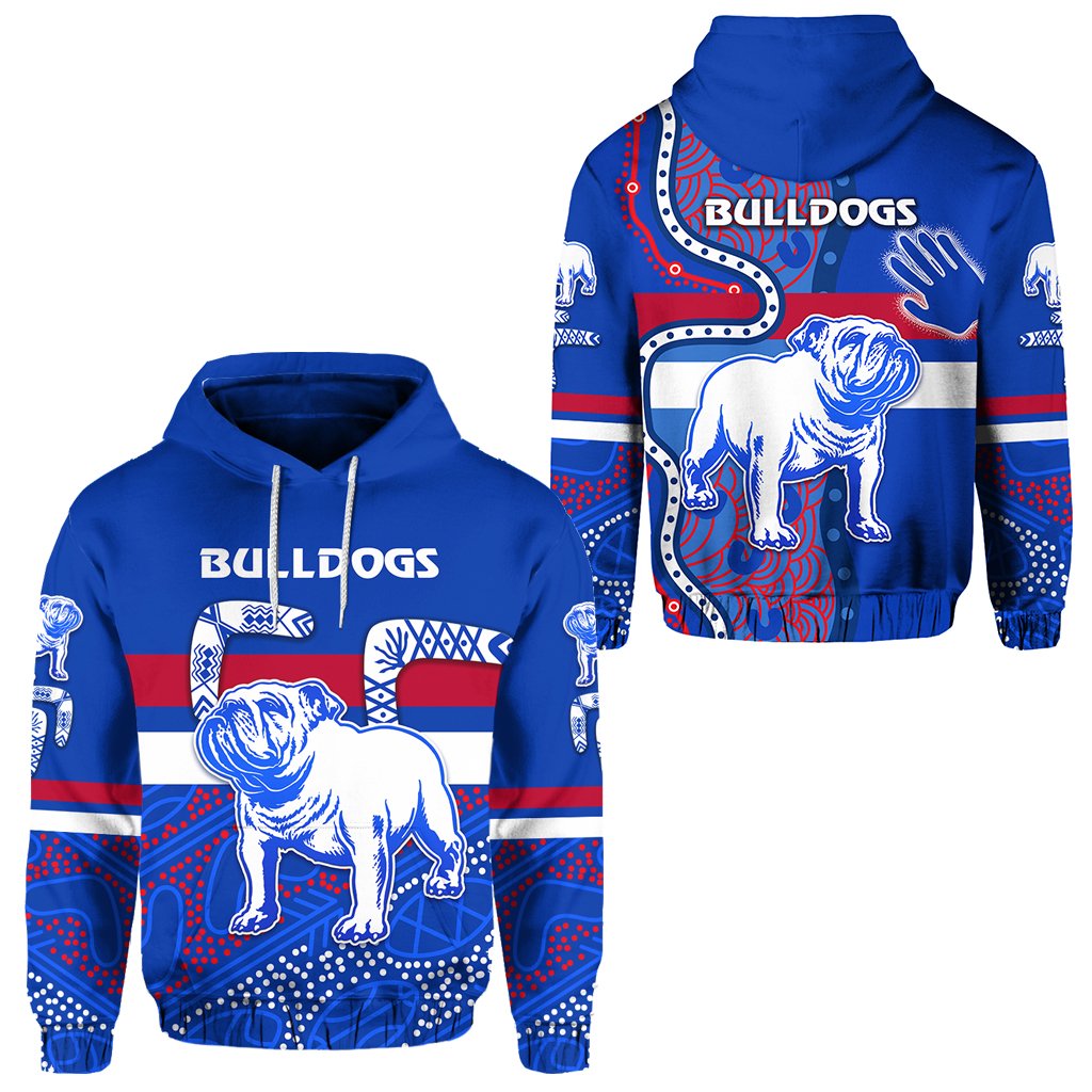Western Hoodie Bulldogs Indigenous Simple Style