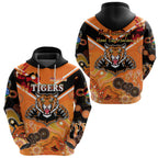 Wests Hoodie Tigers Indigenous Naidoc Heal Country! Heal Our Nation - Orange NO.1