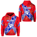 West Perth Football Club Hoodie Falcons Indigenous Version - Red LT8