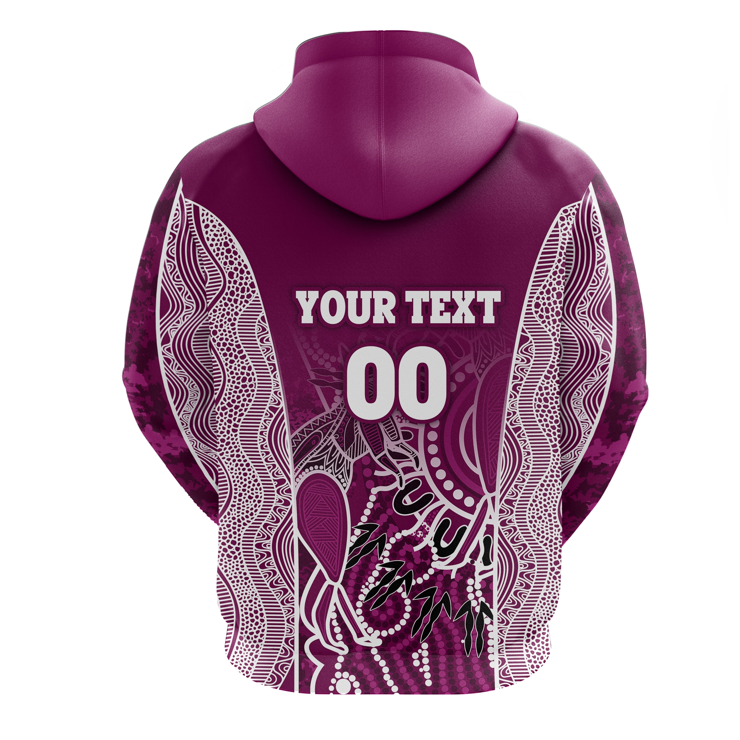 custom-personalised-queensland-hoodie-maroons-simple-style