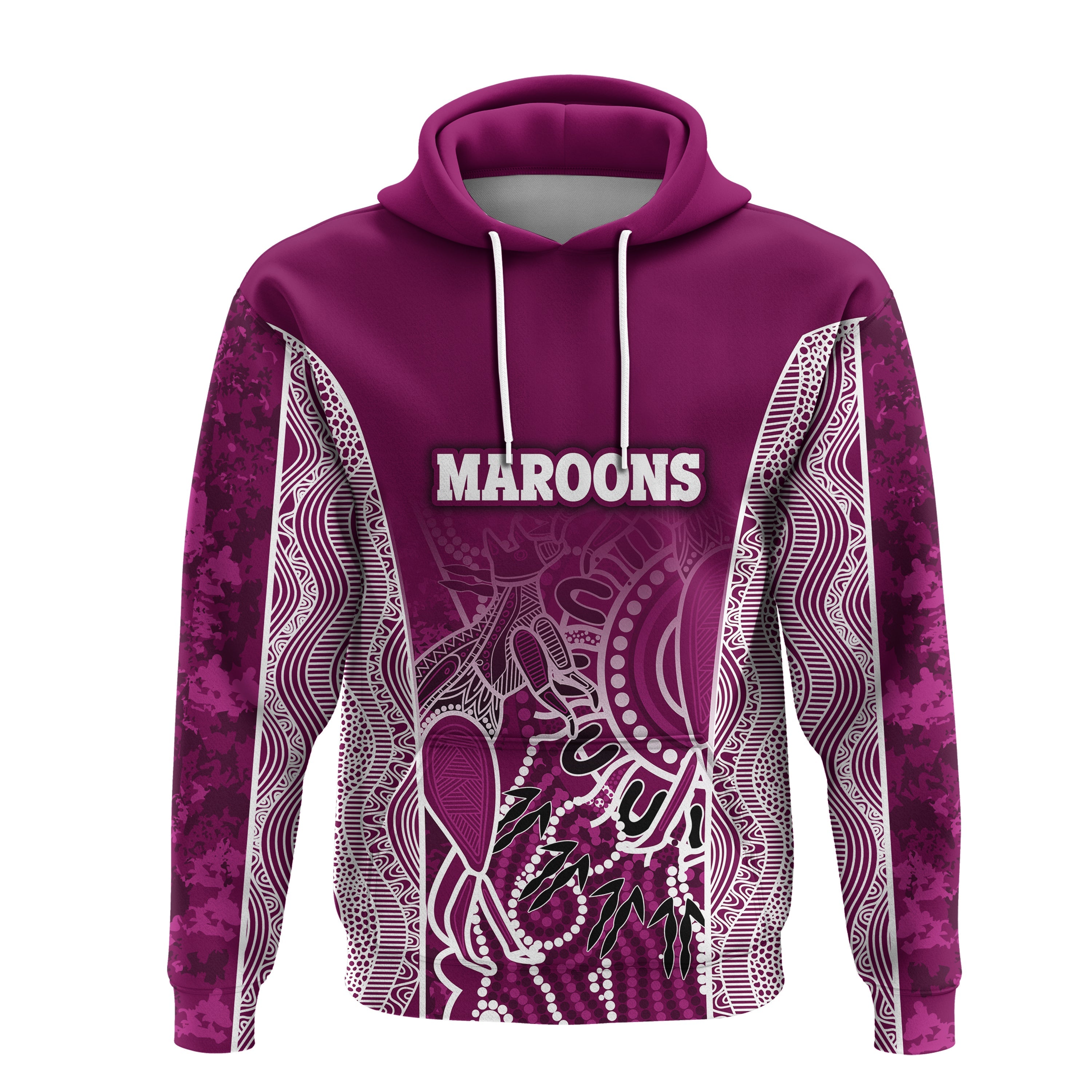 custom-personalised-queensland-hoodie-maroons-simple-style