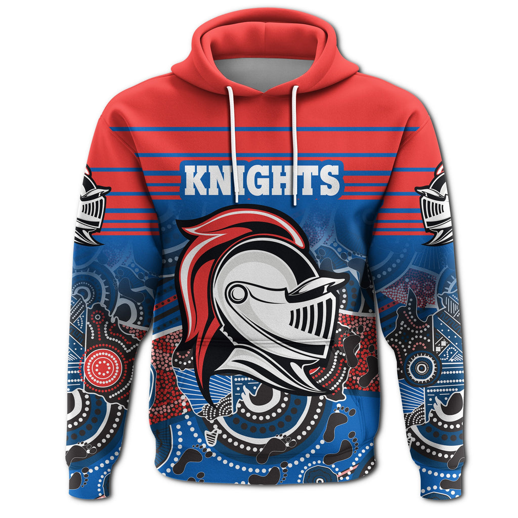 custom-personalised-newcastle-knights-hoodie-aboriginal-horizontal-style