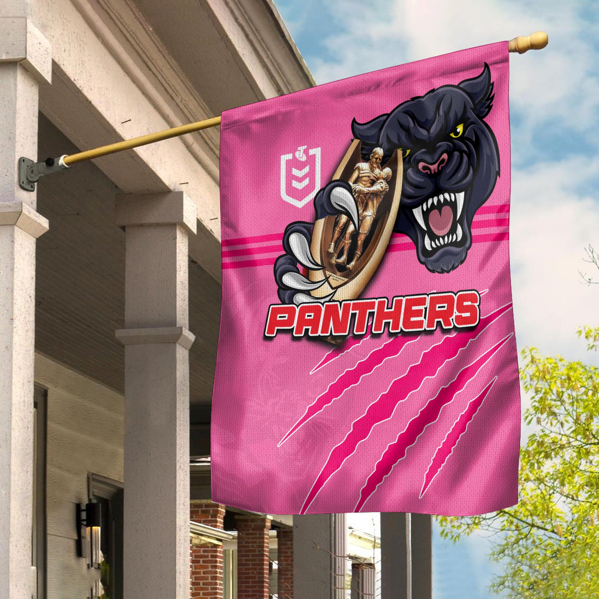 Panthers Rugby Flag Premiers 2022 Pink Vibe