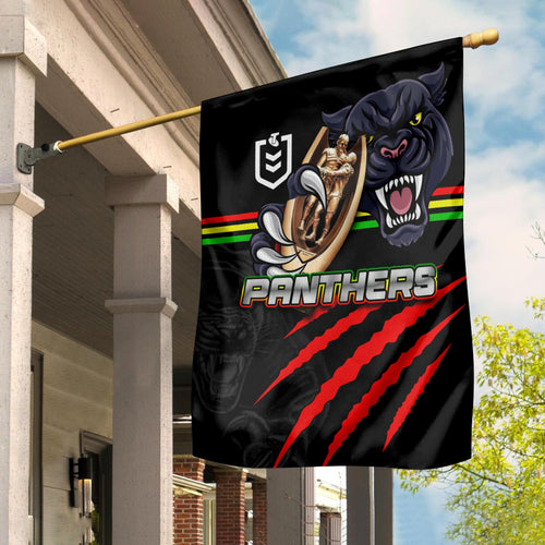 Panthers Rugby Flag Premiers 2022 Black Vibe