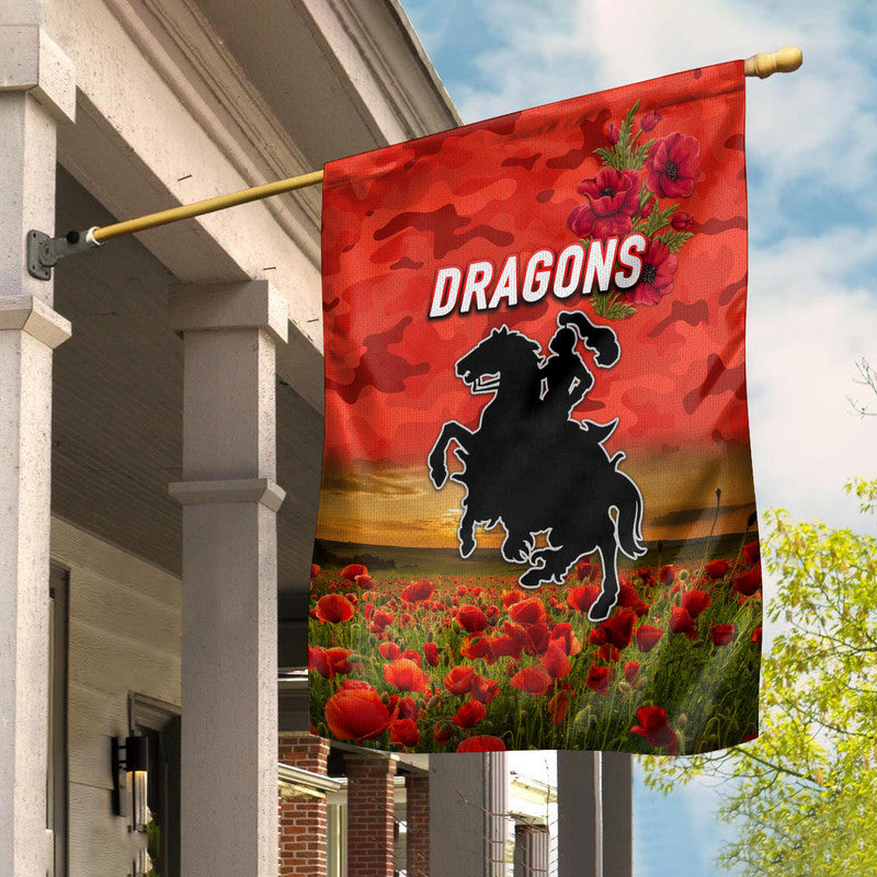 st-george-illawarra-dragons-anzac-2022-flag-poppy-flowers-vibes-red