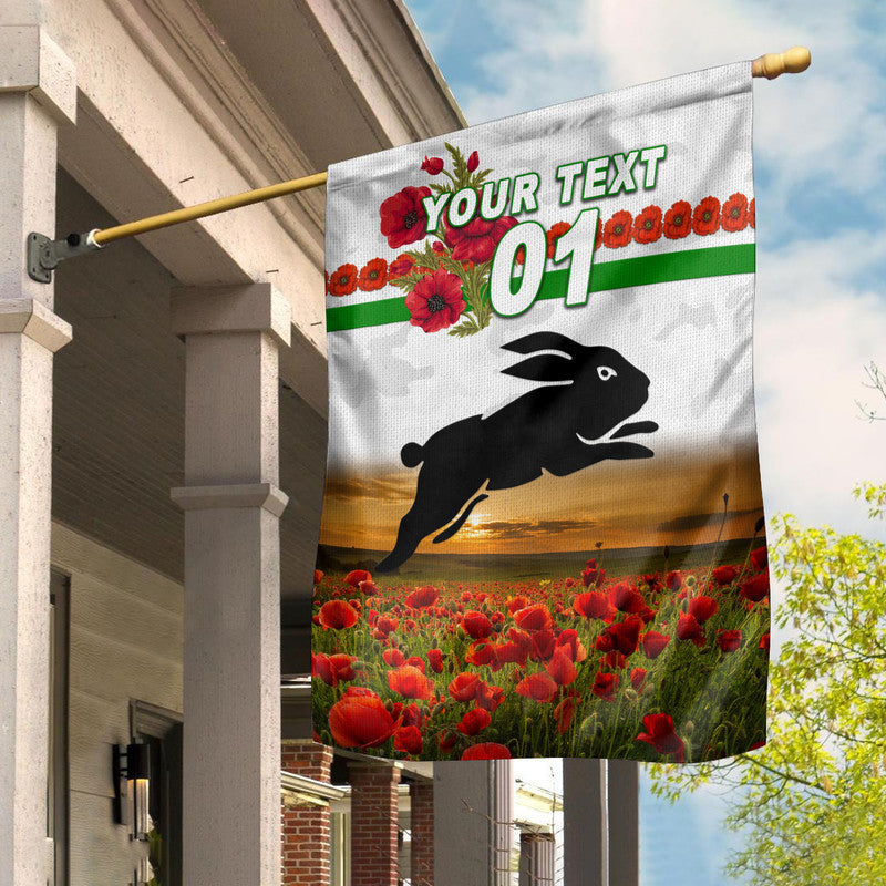 custom-personalised-south-sydney-rabbitohs-anzac-2022-flag-poppy-flowers-vibes-white