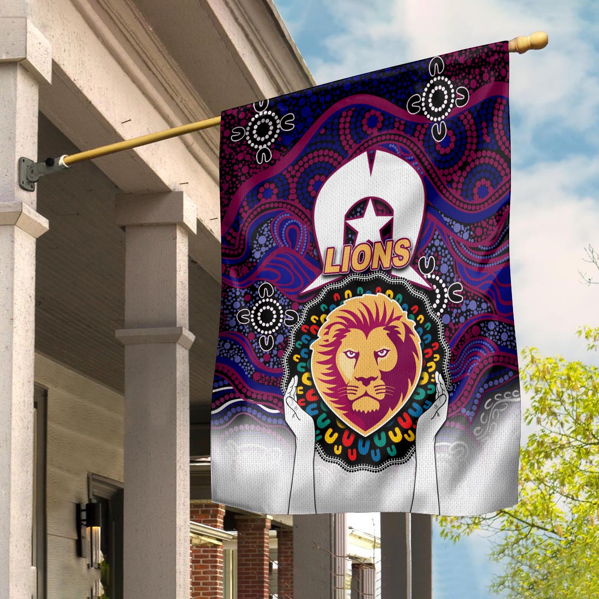 lions-australian-football-naidoc-2022-patterns-flag