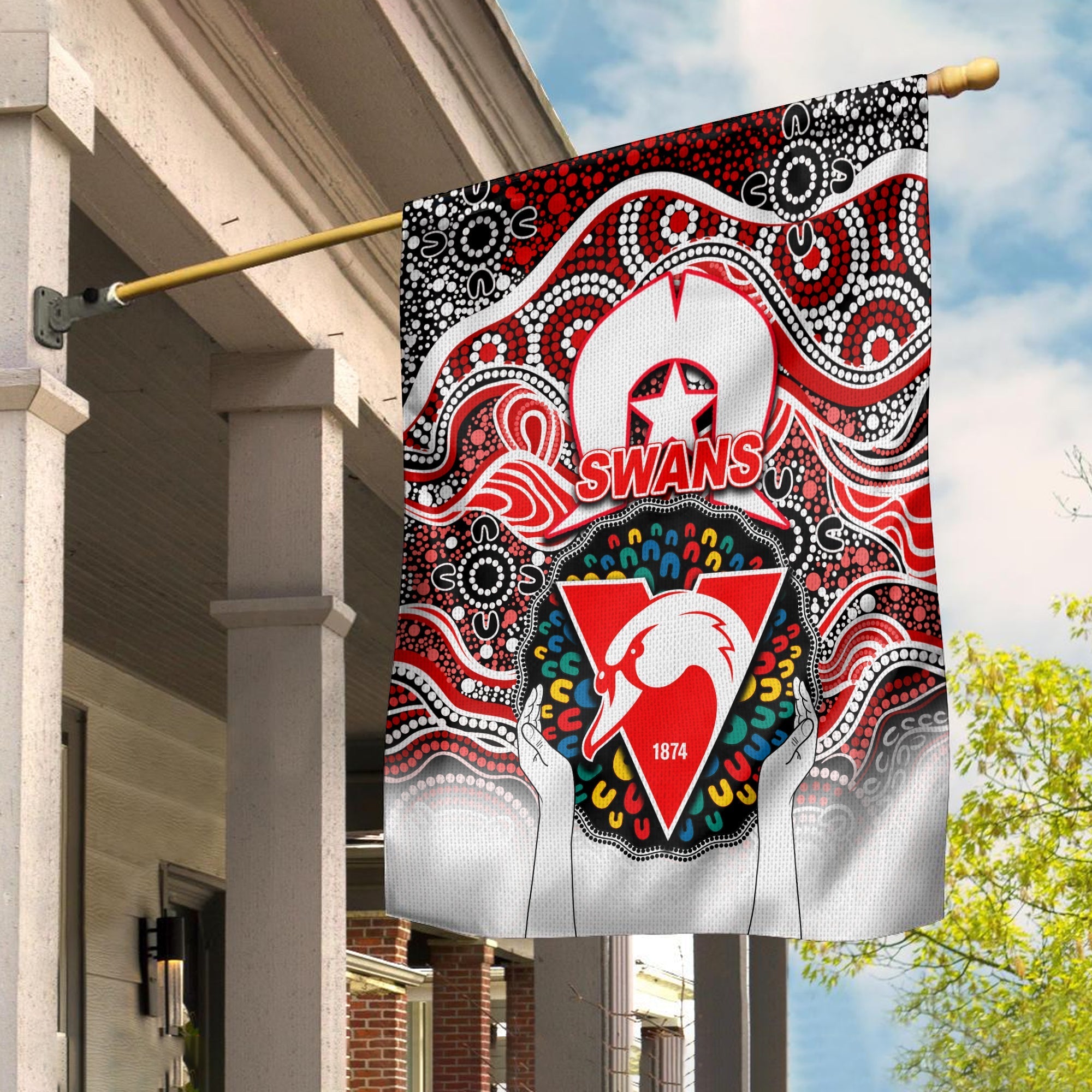 swans-australian-football-naidoc-2022-patterns-flag