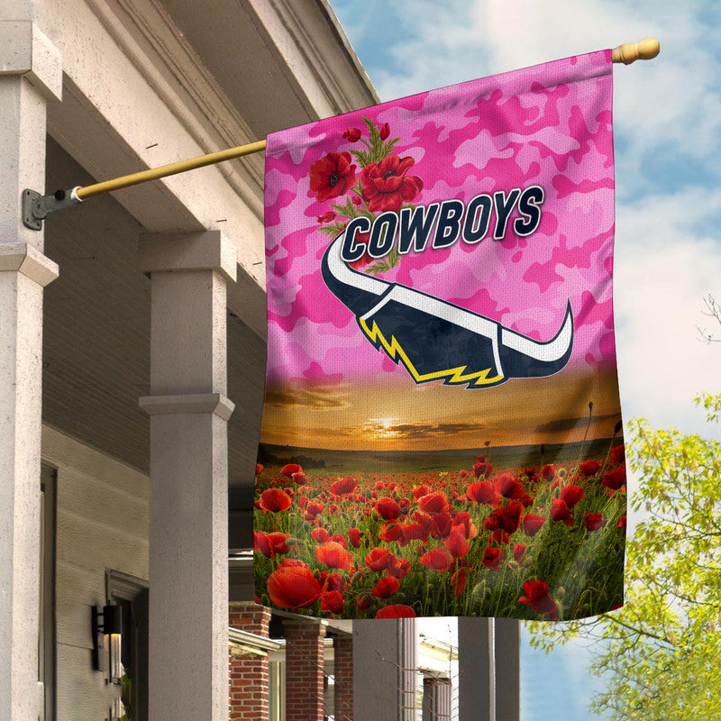 north-queensland-cowboys-anzac-2022-flag-poppy-flowers-vibes-pink