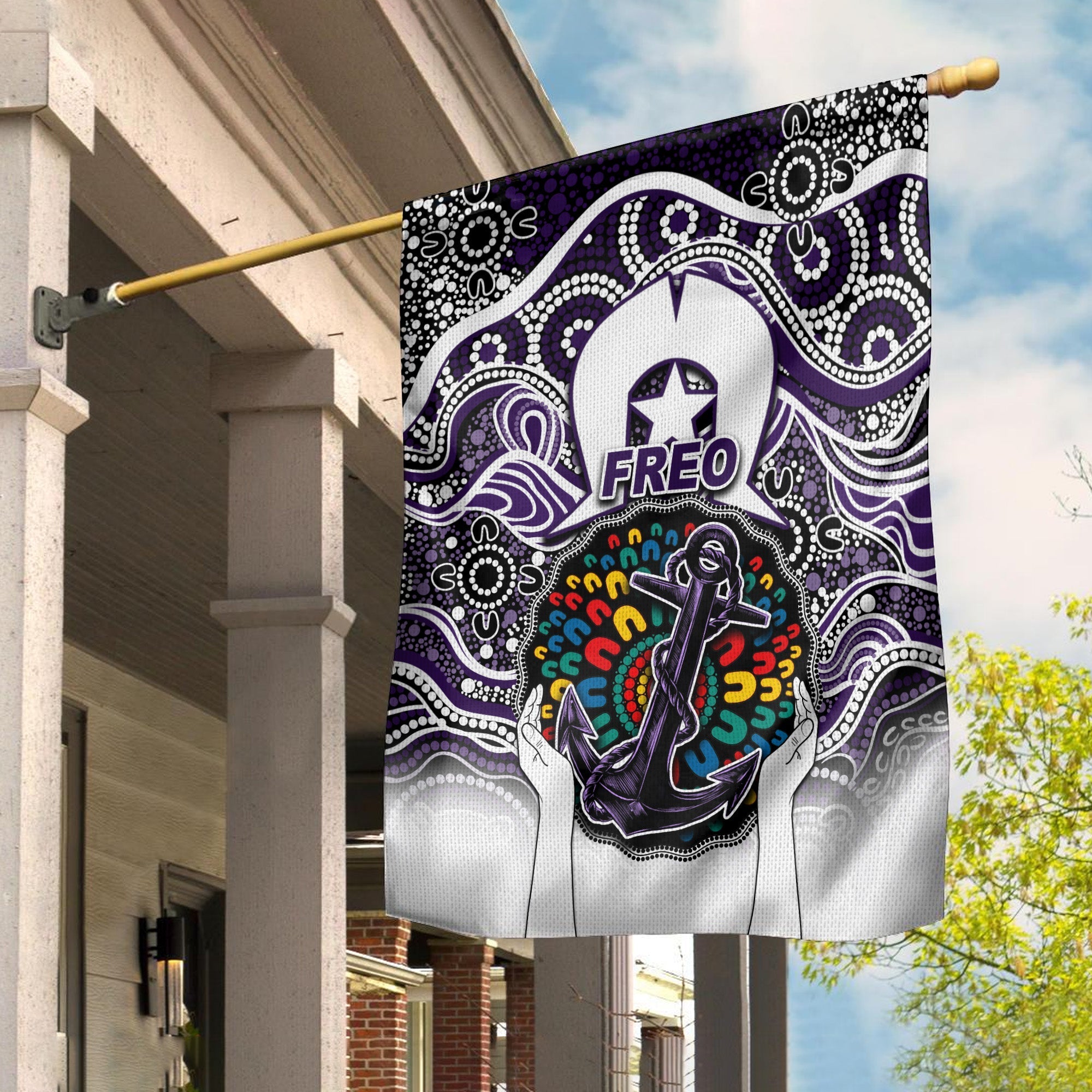 dockers-australian-football-naidoc-2022-patterns-flag