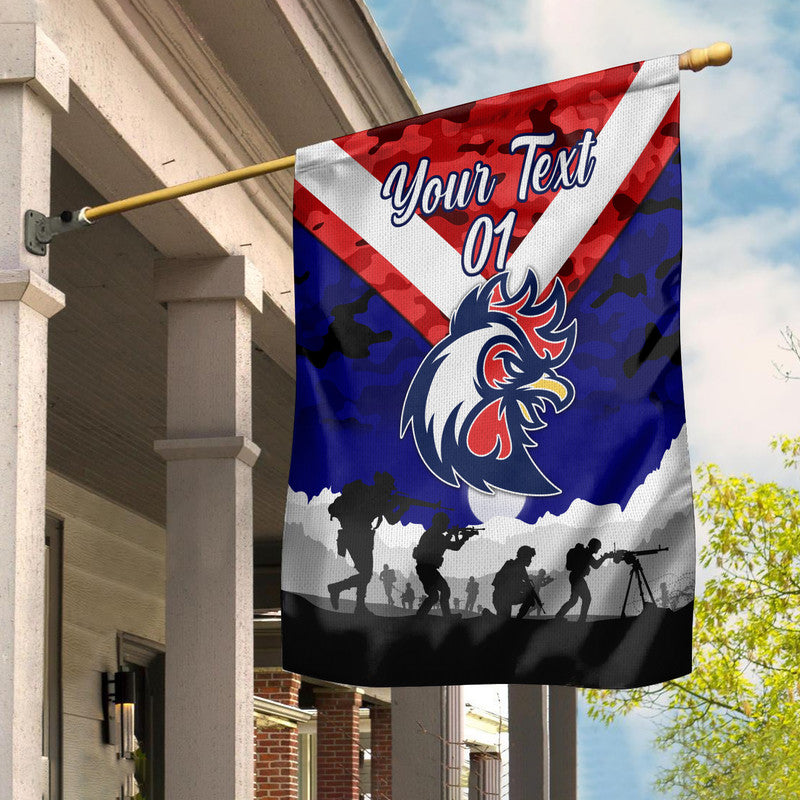 custom-personalised-sydney-roosters-anzac-2022-flag-simple-style-blue