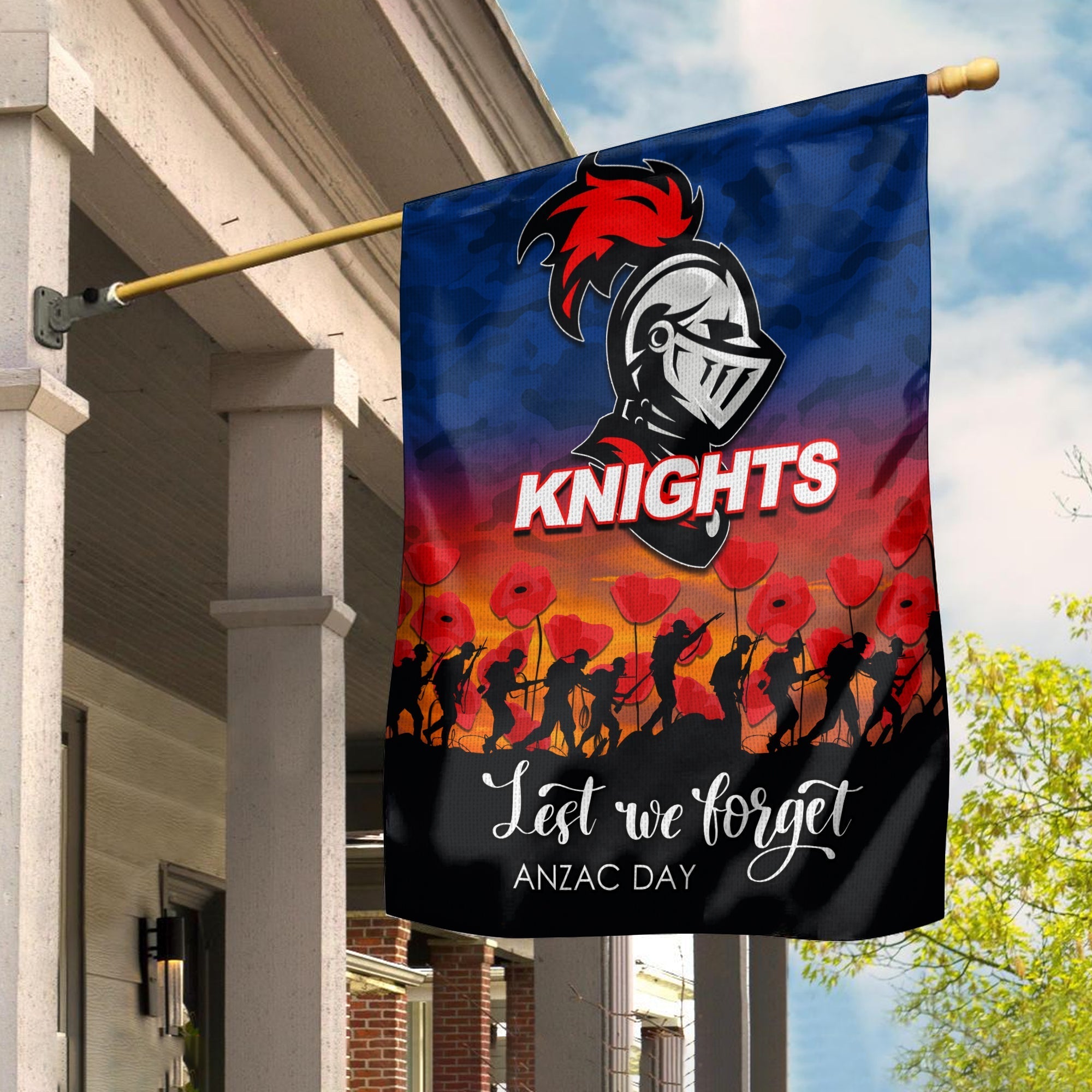 knights-anzac-day-army-flag