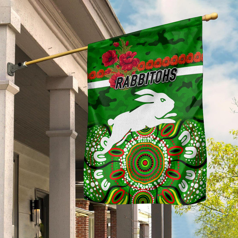 south-sydney-rabbitohs-anzac-2022-flag-indigenous-vibes-green