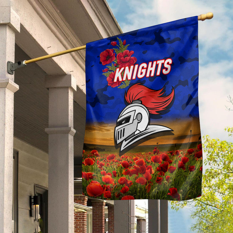 newcastle-knights-anzac-2022-flag-poppy-flowers-vibes