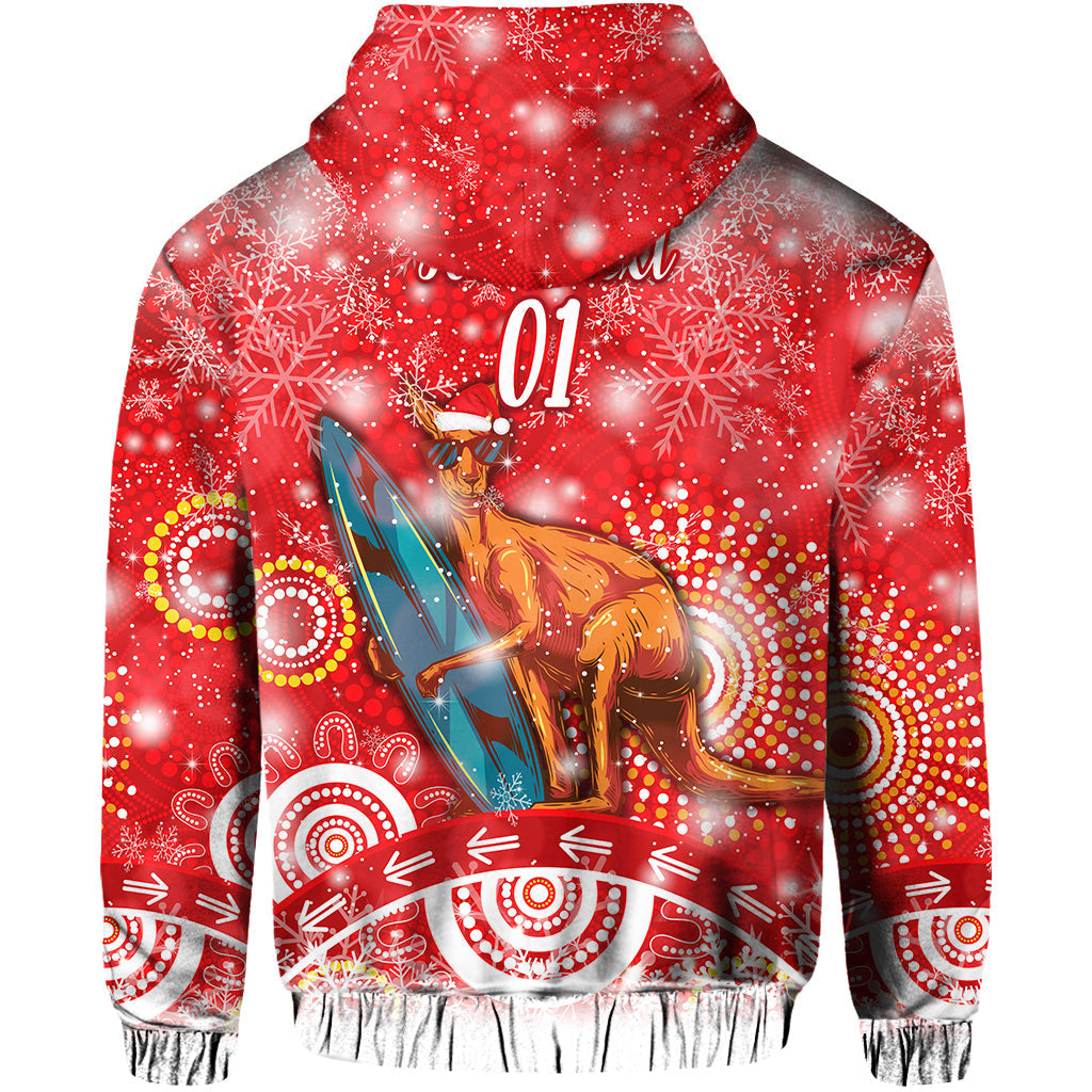 custom-personalised-australia-kangaroo-christmas-hoodie-original-style-red