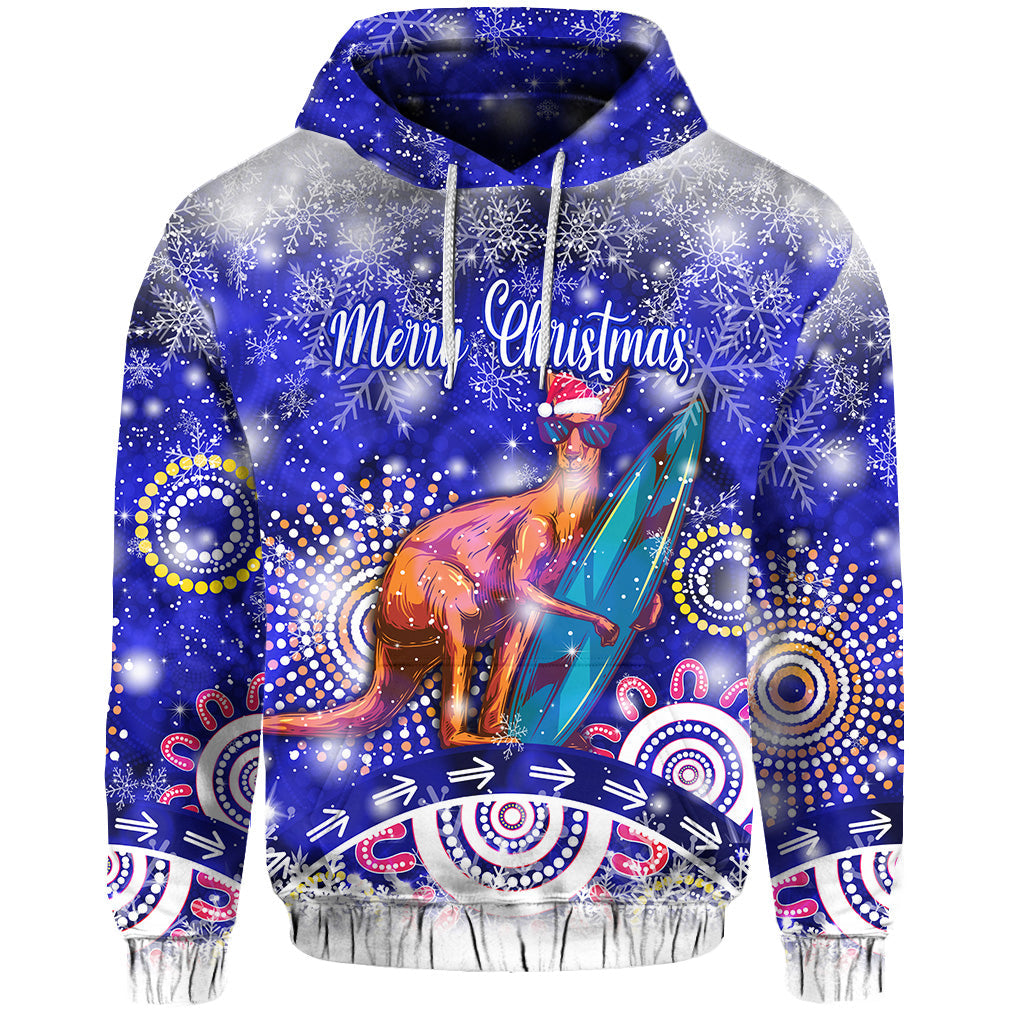 custom-personalised-australian-kangaroo-christmas-hoodie-original-style-blue