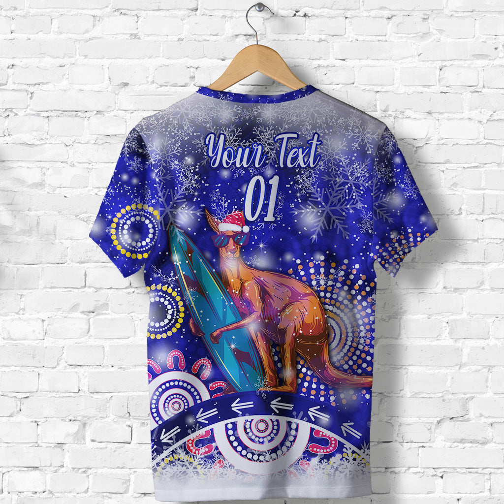 custom-personalised-australian-kangaroo-christmas-t-shirt-original-style-blue