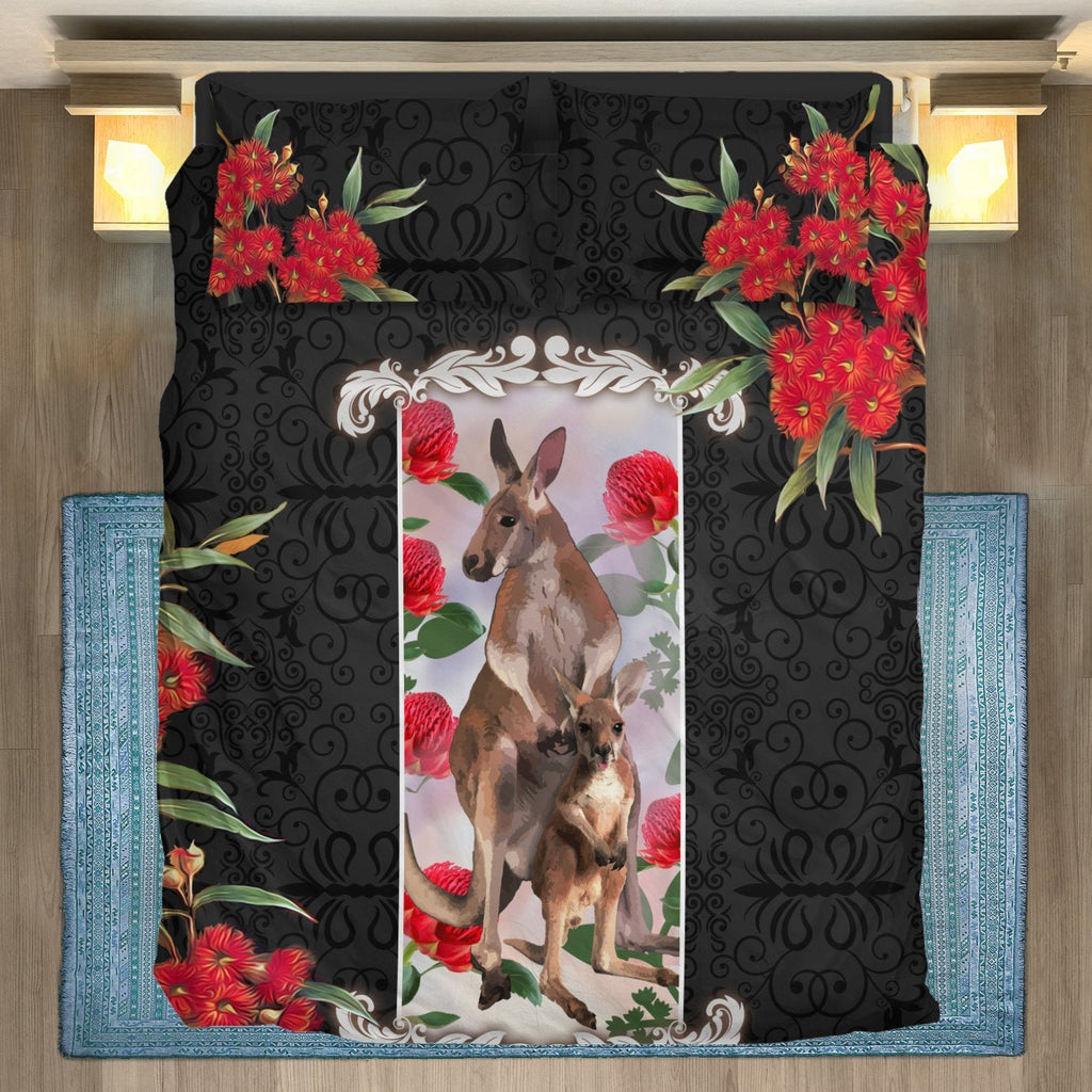 bedding-sets-kangaroo-bed-waratah-flowers-patterns-sets