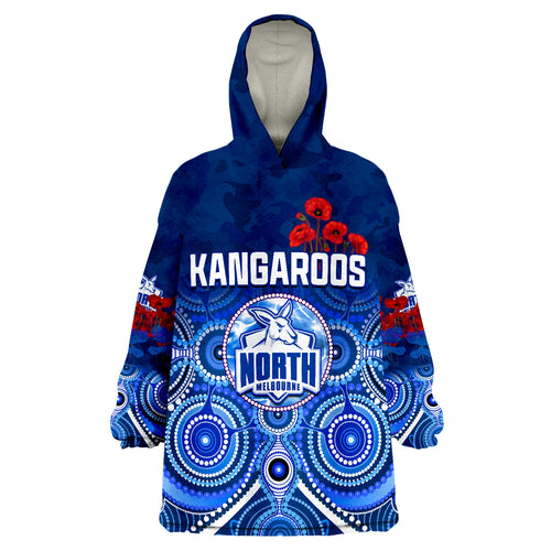 kangaroos-anzac-2022-north-melbourne-football-aboriginal-poppy-flowers-wearable-blanket-hoodie