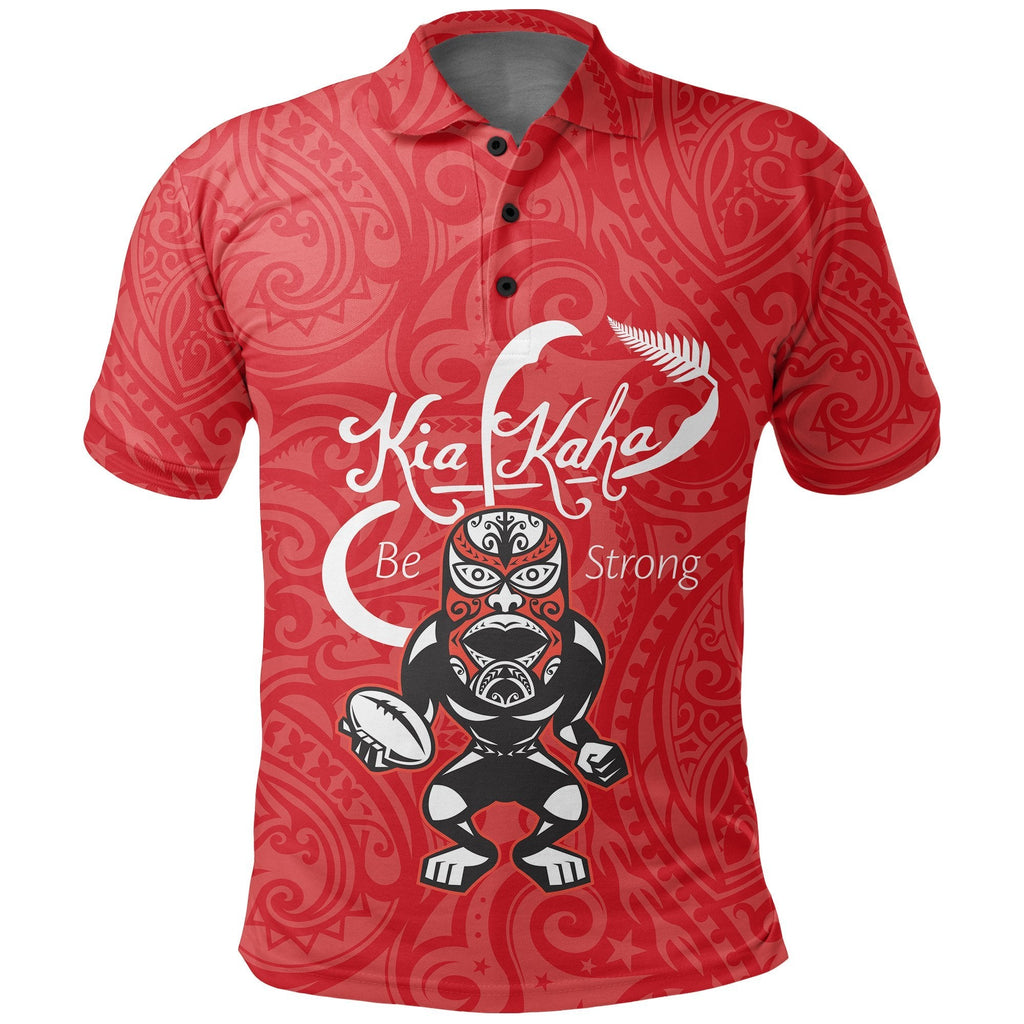 rugby-kia-kaha-be-strong-polo-shirt-red
