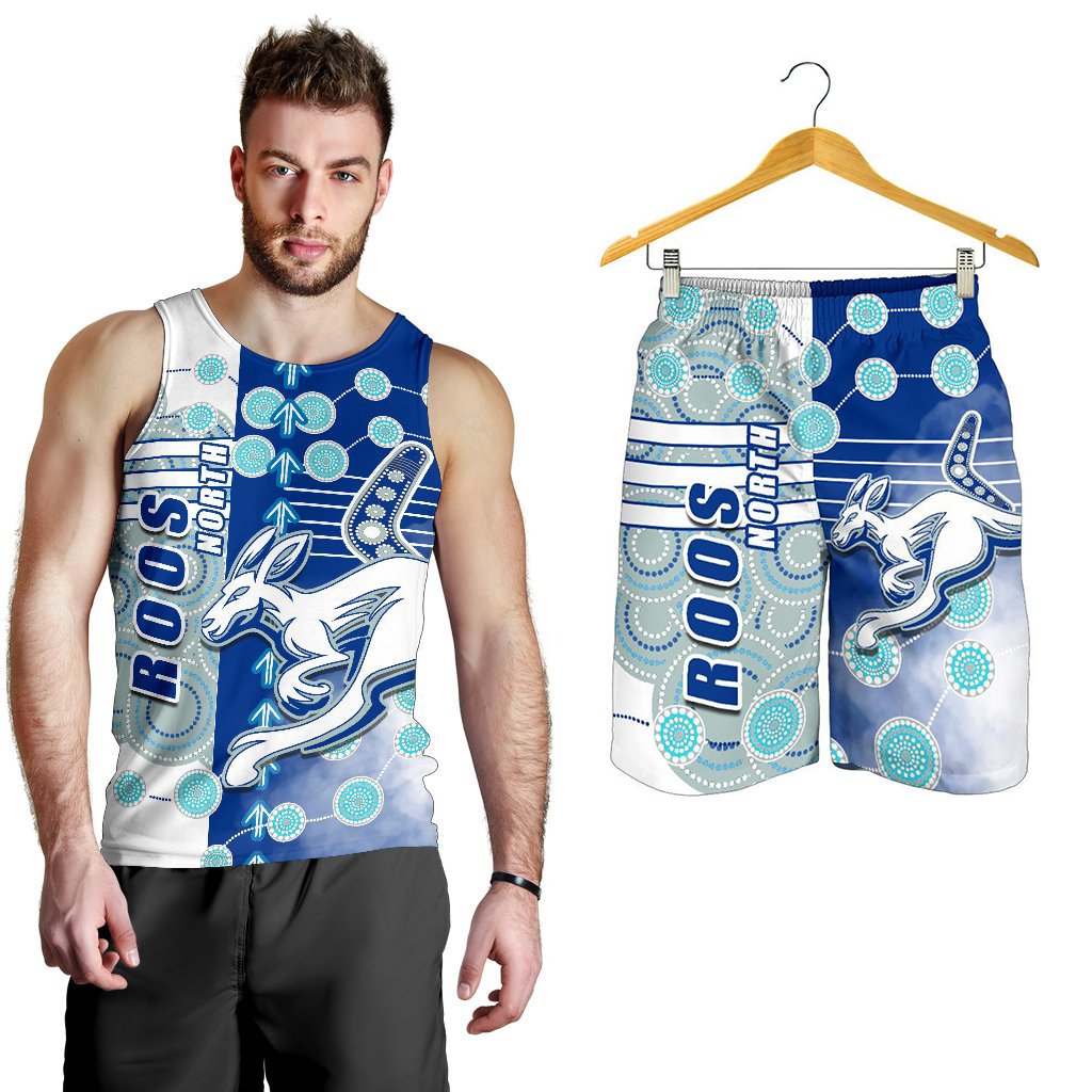 combo-men-tank-top-and-men-shortcombo-polo-shirt-and-men-short-melbourne-kangaroos-indigenous-north-roos