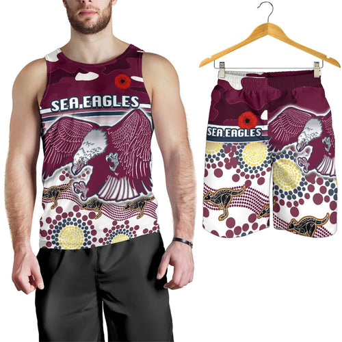 combo-men-tank-top-and-men-short-sea-eagles-anzac-day-simple-indigenous-camouflage