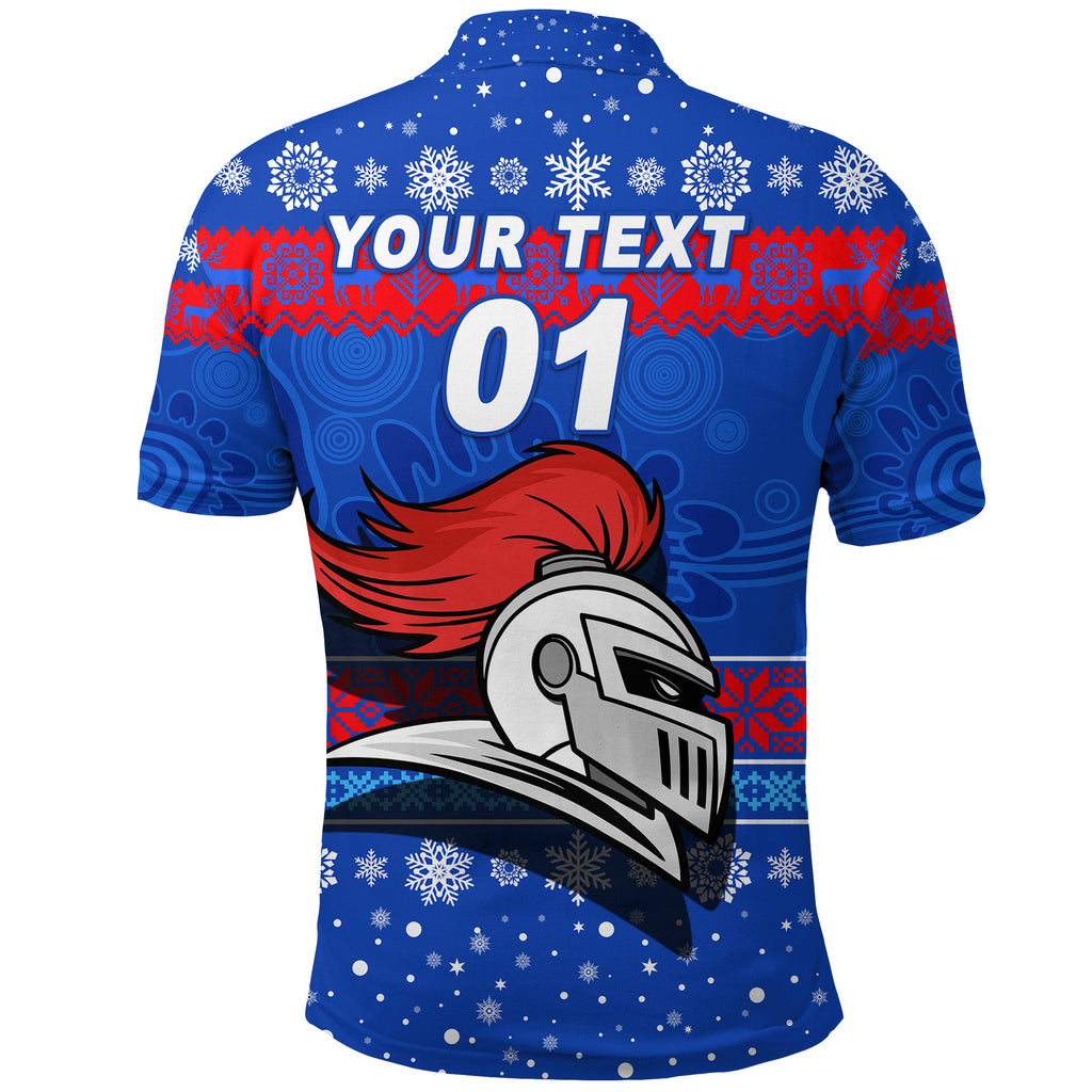 custom-personalised-newcastle-knights-polo-shirt-christmas-simple-style