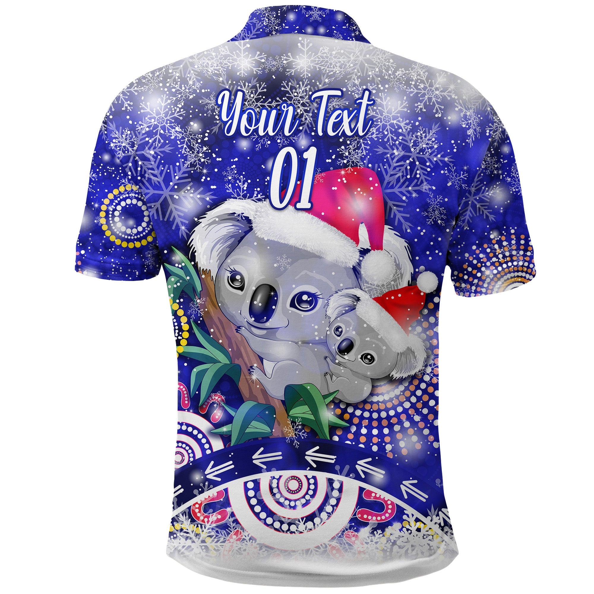custom-personalised-australian-koala-polo-shirt-original-style-blue
